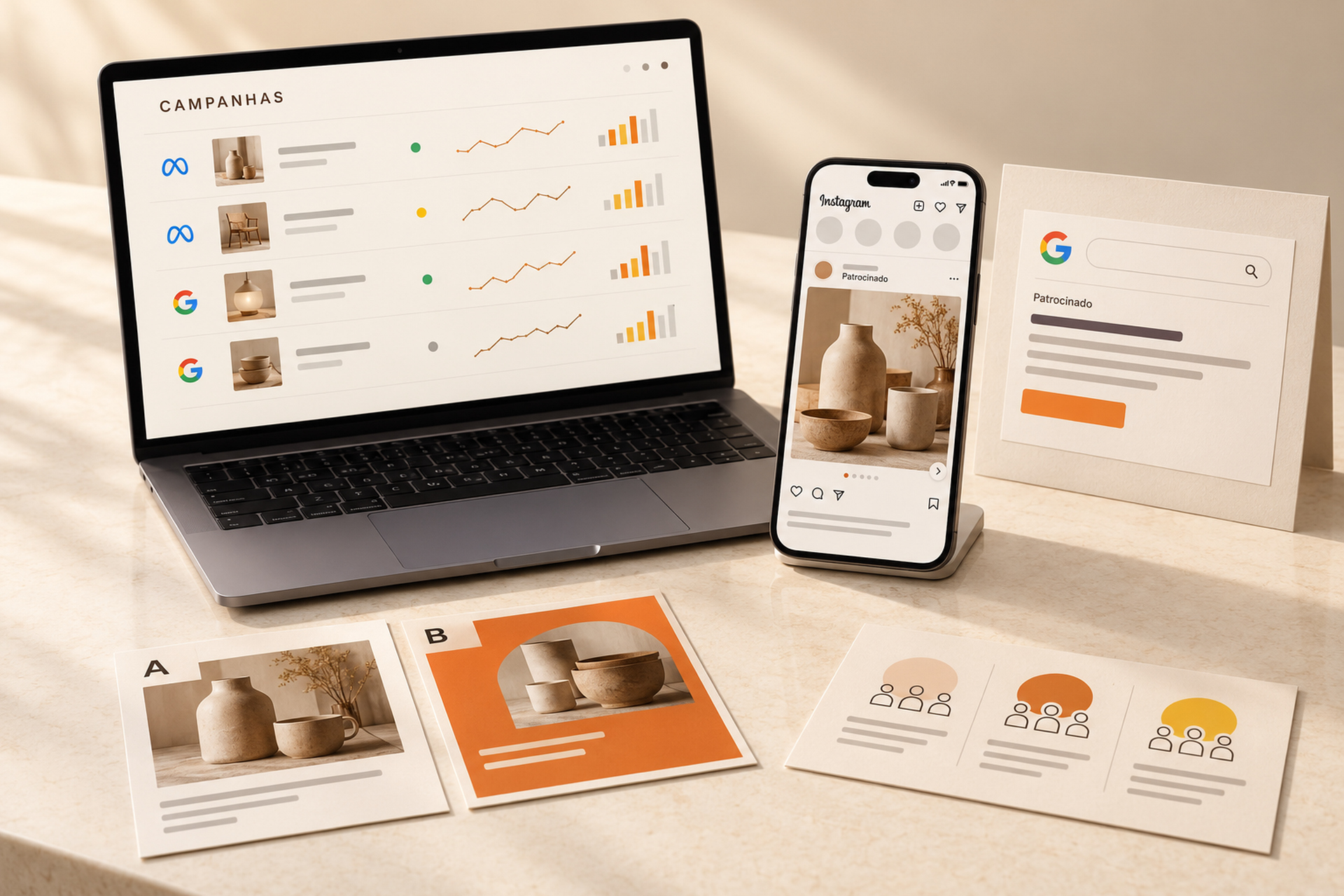 Gestão de tráfego pago — Meta Ads e Google Ads