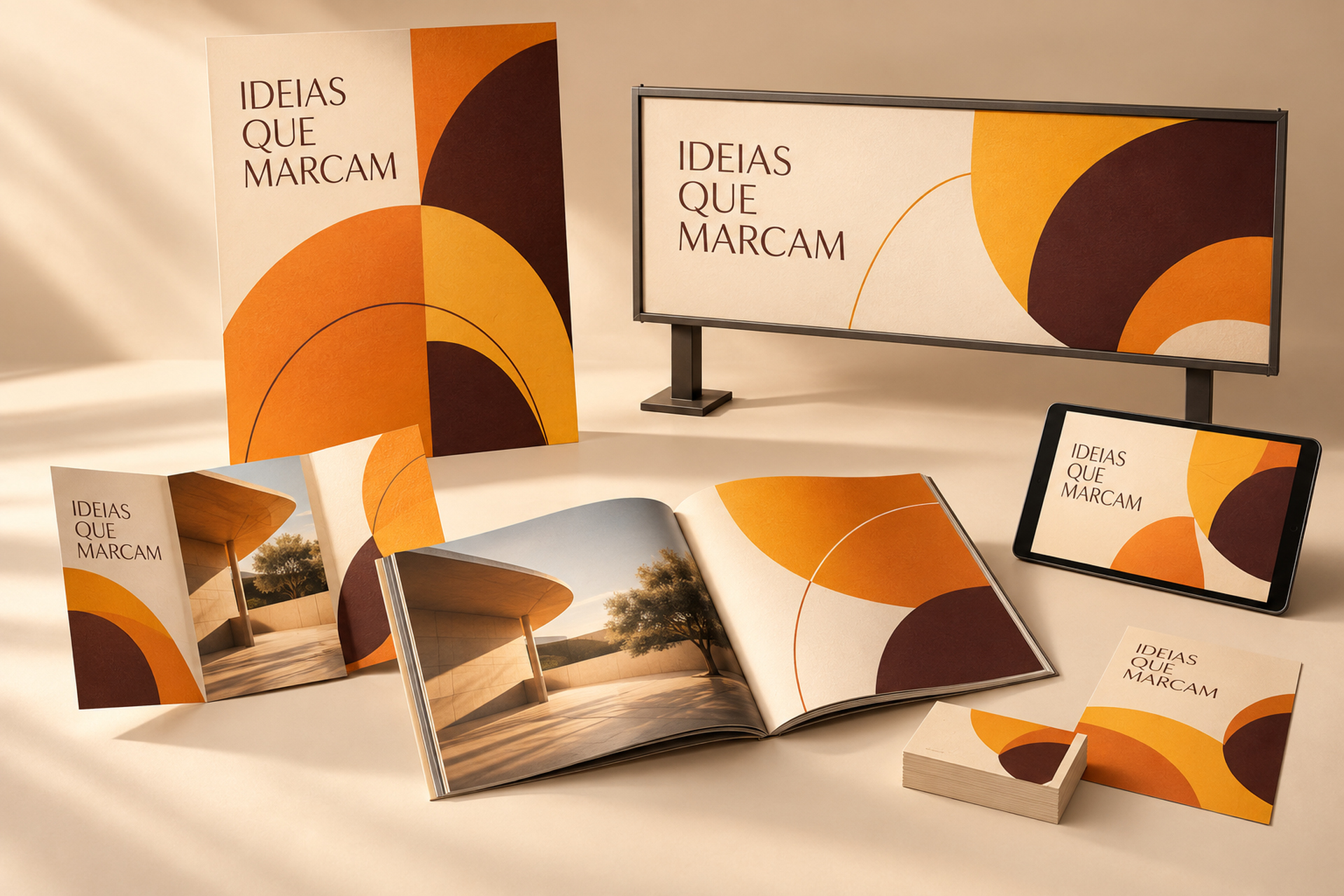 Design gráfico e materiais publicitários