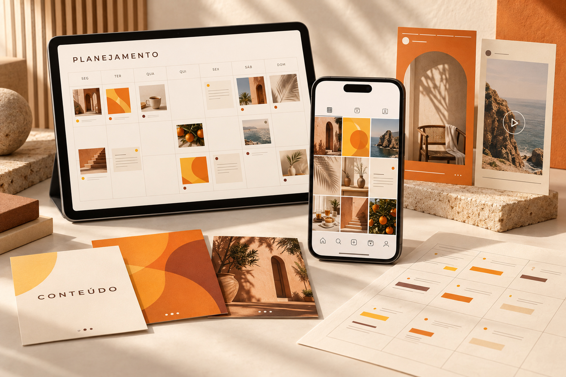 Gestão de conteúdos para redes sociais